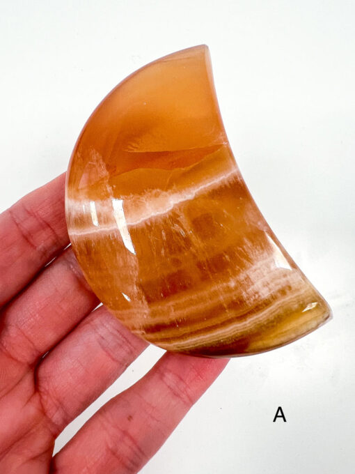 Honey Calcite moon