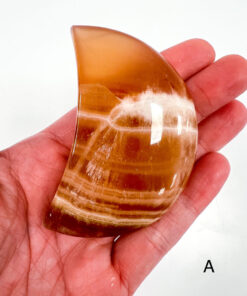 Honey Calcite moon