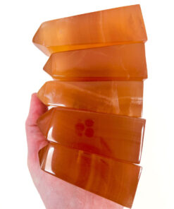 high quality Honey Calcite obelisk