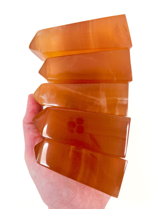 high quality Honey Calcite obelisk