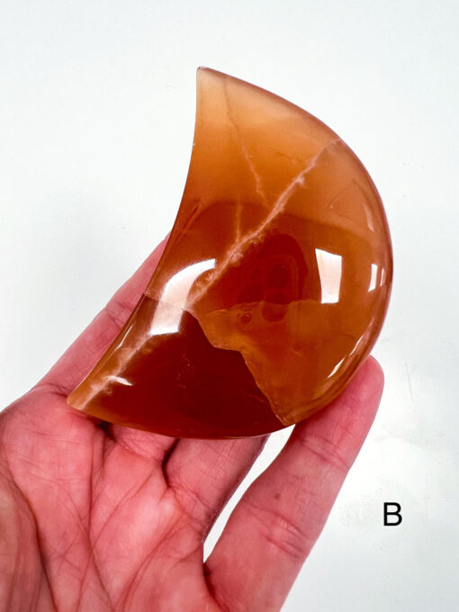 Honey Calcite moon