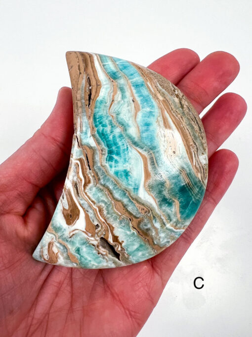 Blue Aragonite moon