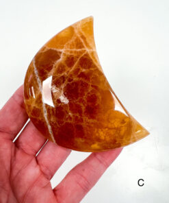 Honey Calcite moon