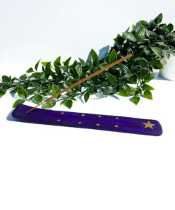 Purple Celestial Wooden Incense Stick Holder