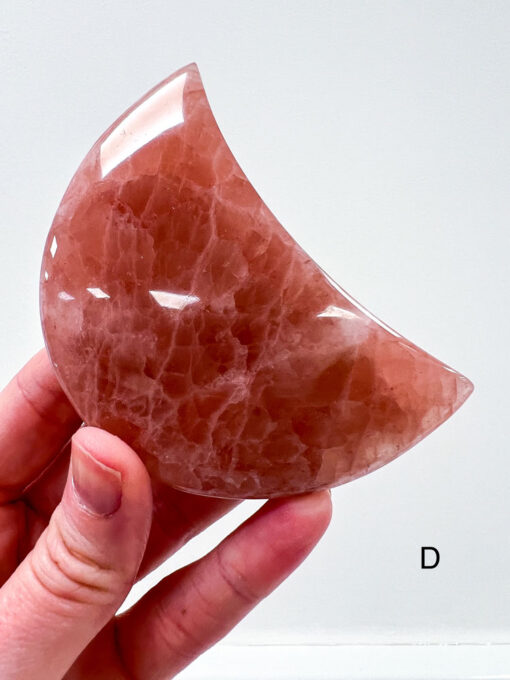 Rose Calcite moon