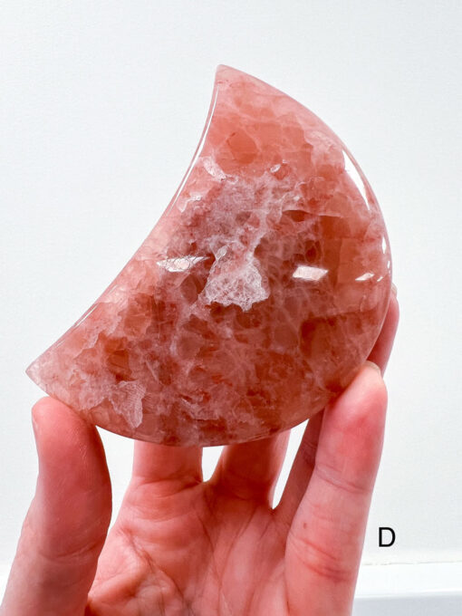 Rose Calcite moon