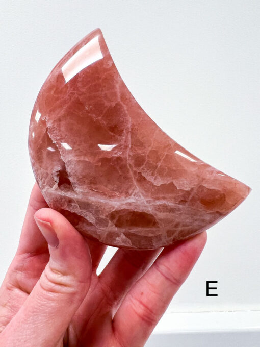 Rose Calcite moon