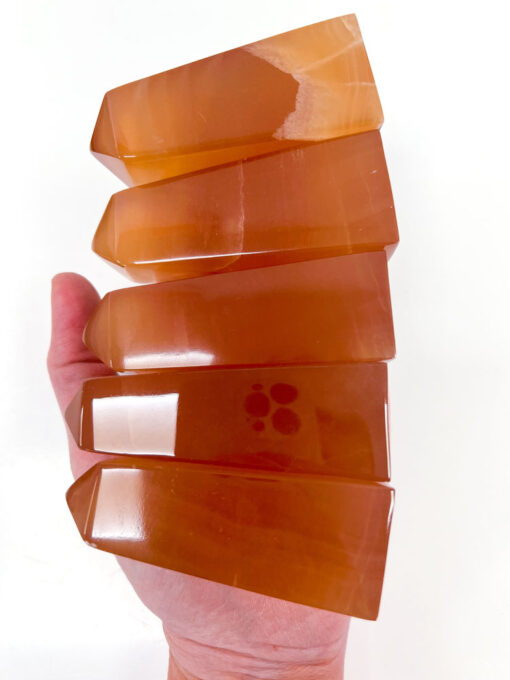 high quality Honey Calcite obelisk