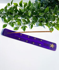 Purple Celestial Wooden Incense Stick Holder