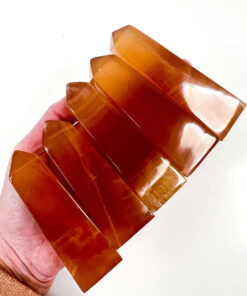 high quality Honey Calcite obelisk