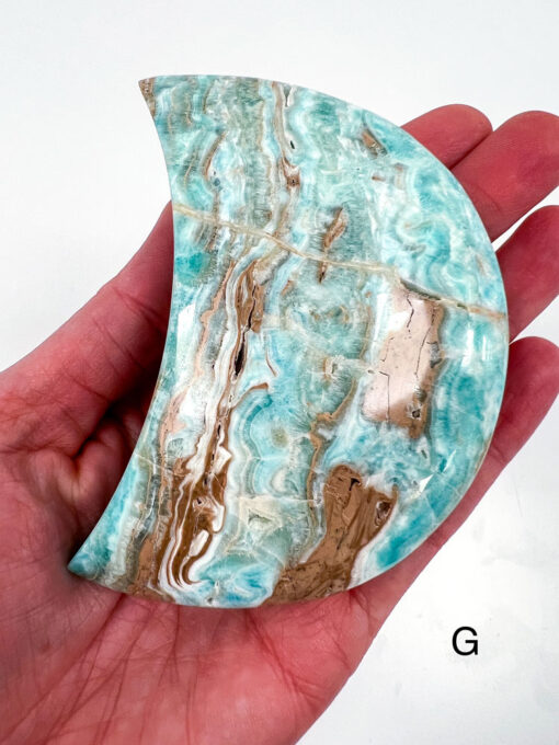 Blue Aragonite moon