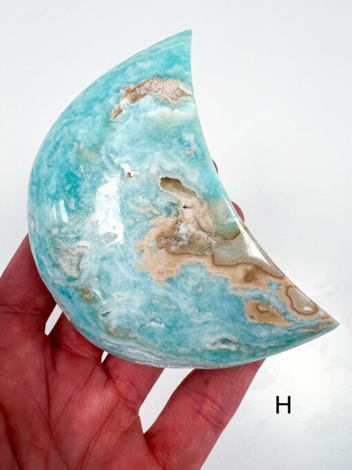 Blue Aragonite moon