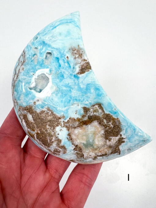 Blue Aragonite moon