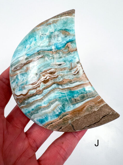 Blue Aragonite moon