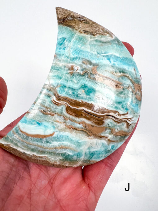 Blue Aragonite moon