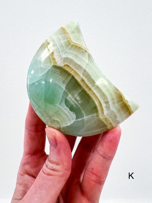 Pistachio Calcite moon