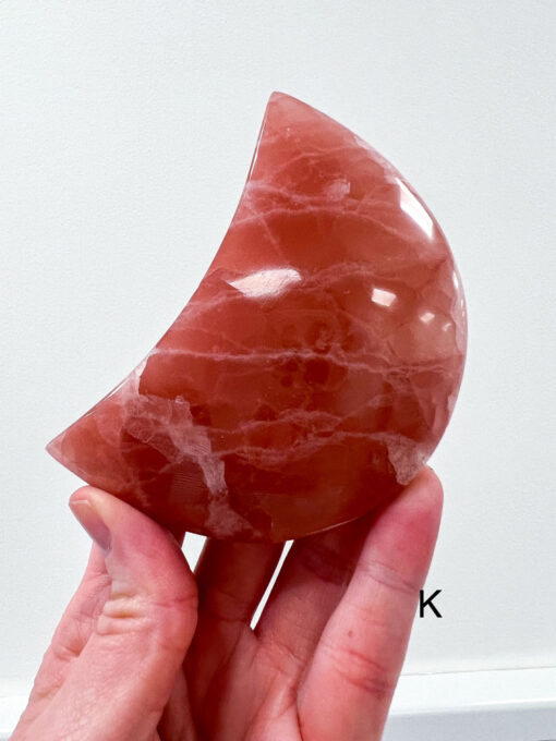 Rose Calcite moon