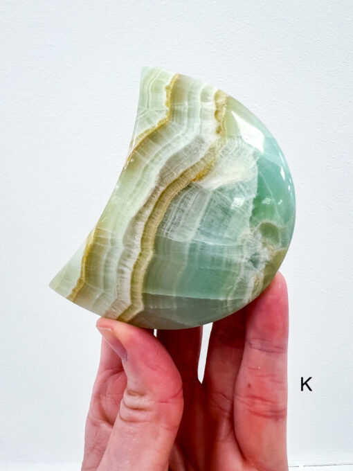 Pistachio Calcite moon