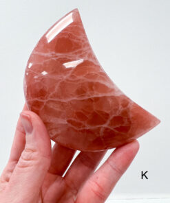 Rose Calcite moon