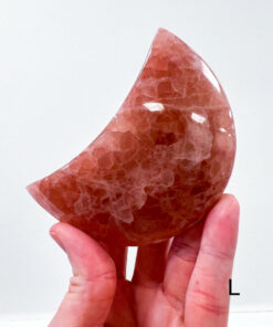 Rose Calcite moon