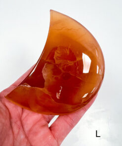 Honey Calcite moon