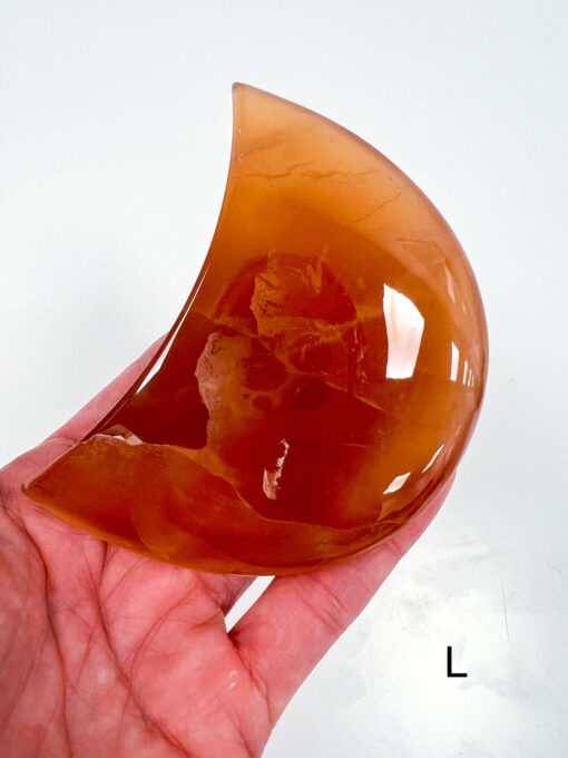 Honey Calcite moon