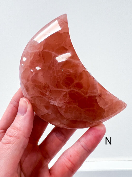 Rose Calcite moon