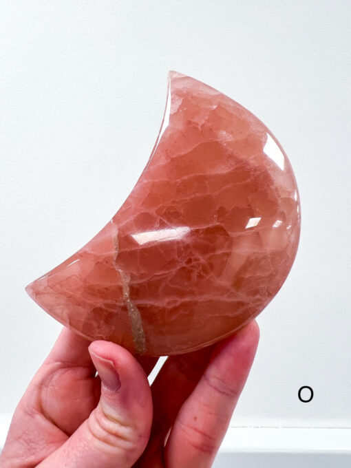 Rose Calcite moon