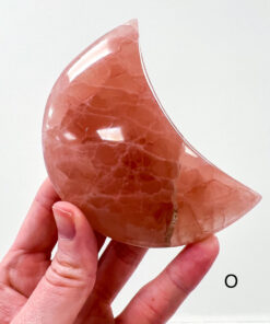 Rose Calcite moon