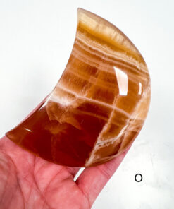 Honey Calcite moon