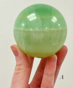 Pistachio Calcite sphere