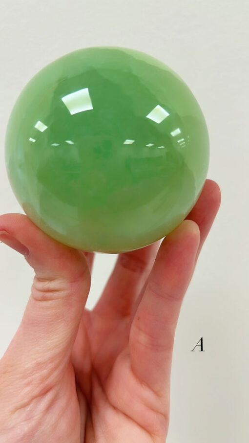 Pistachio Calcite sphere