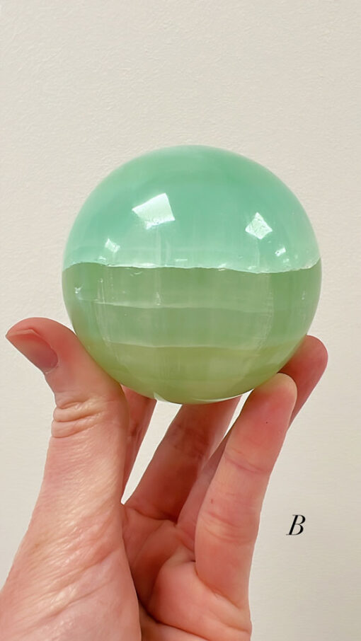 Pistachio Calcite sphere