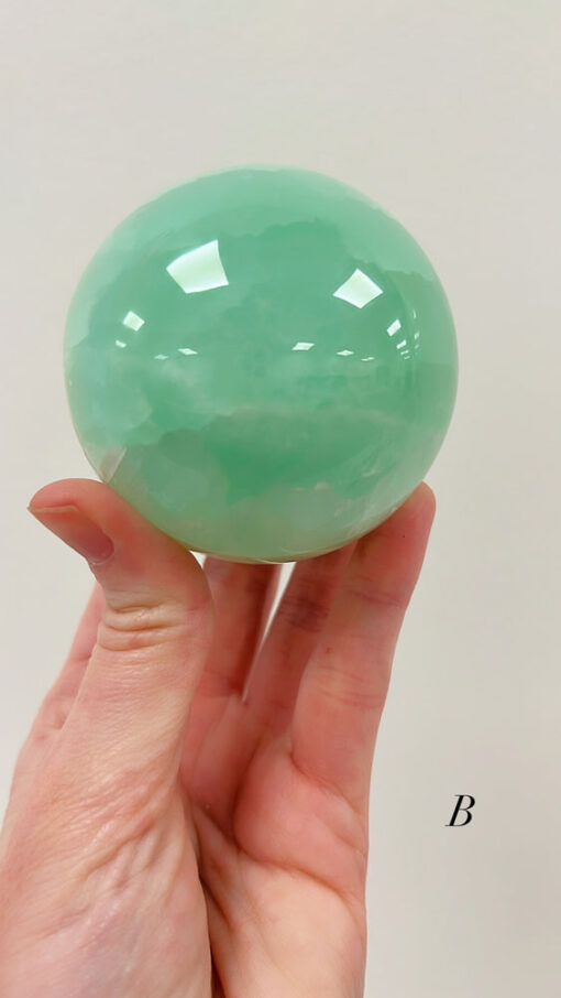 Pistachio Calcite sphere