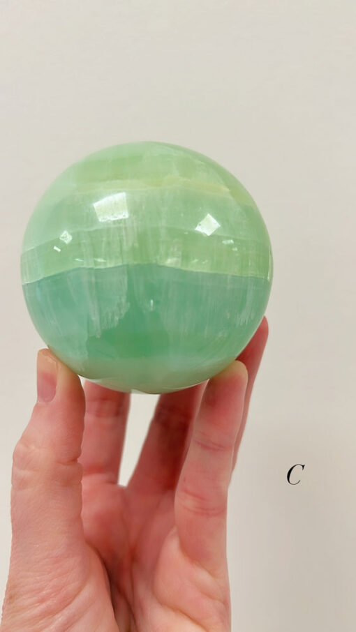 Pistachio Calcite sphere