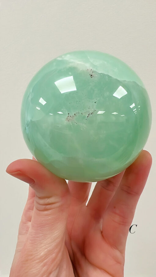 Pistachio Calcite sphere