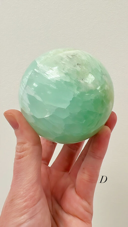 Pistachio Calcite sphere