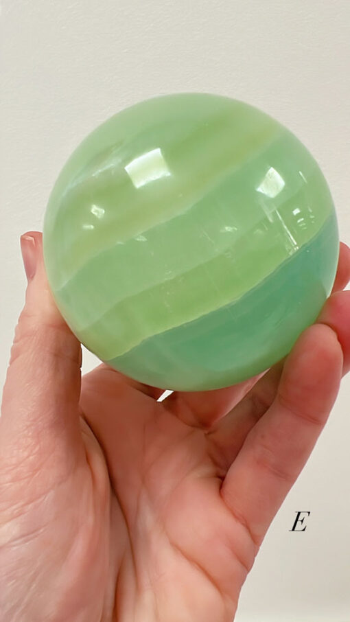 Pistachio Calcite sphere