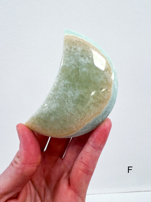 Pistachio Calcite moon