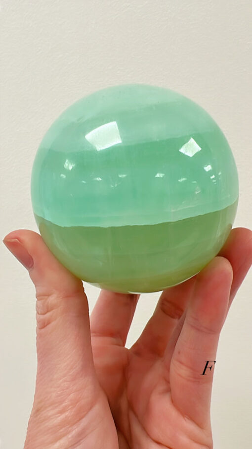 Pistachio Calcite sphere