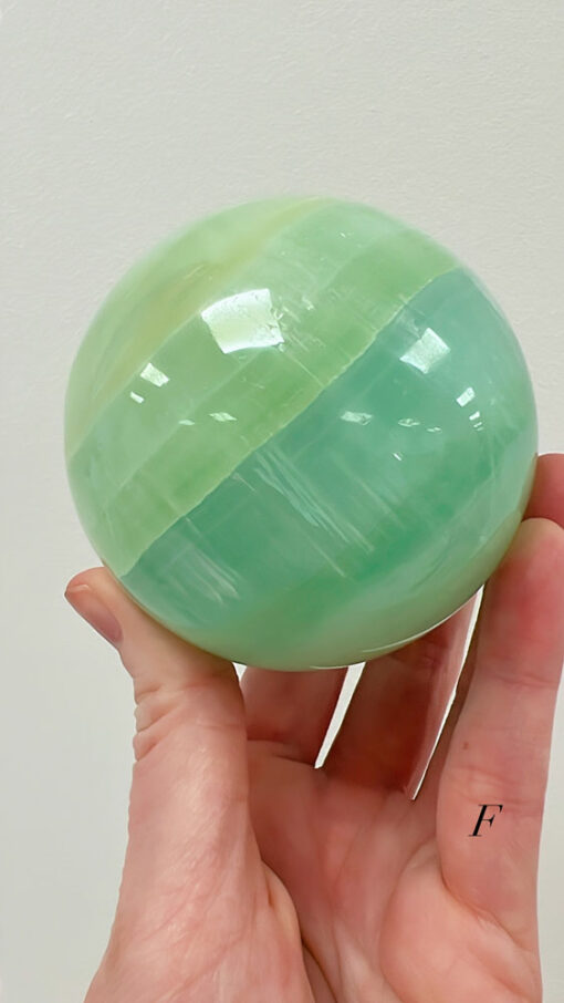 Pistachio Calcite sphere