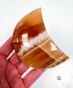 Honey Calcite moon