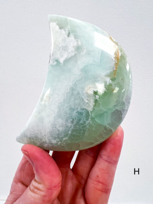 Pistachio Calcite moon