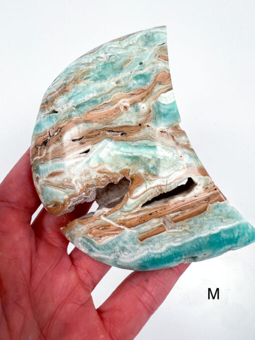 Blue Aragonite moon