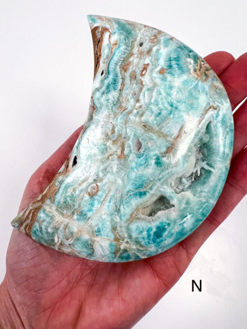 Blue Aragonite moon