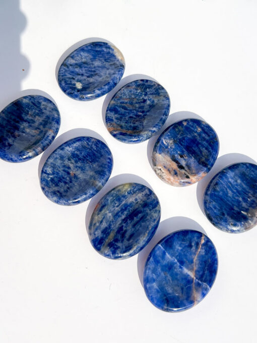 Sodalite oval worry stone