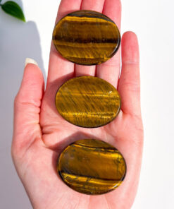 Tigers Eye oval worry stone