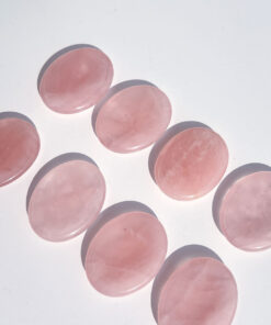 Rose Quartz oval worry stone