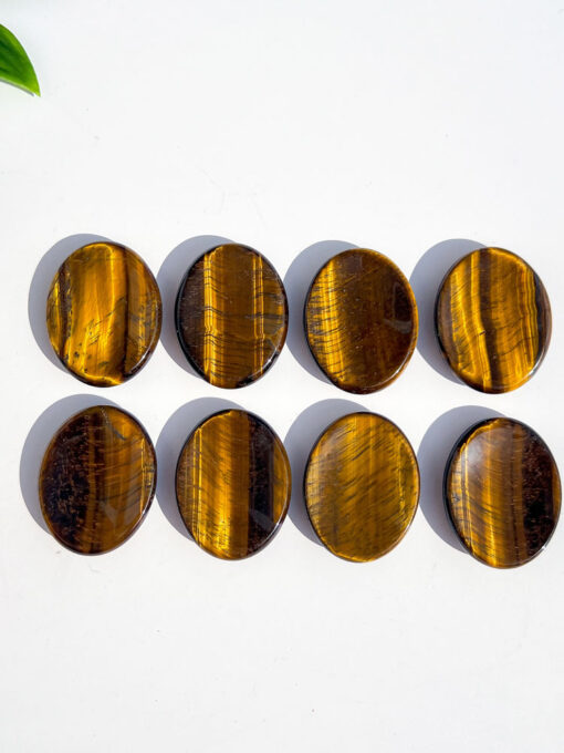 Tigers Eye oval worry stone