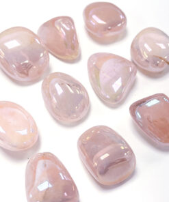 Large Rose Quartz Aura Tumble